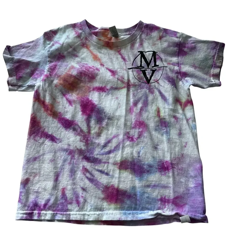 Gildan Camo Tie-Dye Mini Voden Camp Shirt - Girls Small